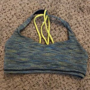 Colorful lululemon sports bra
